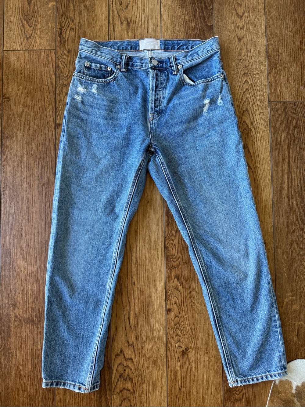 Everlane Boyfriend Light Blue straight high rise jeans